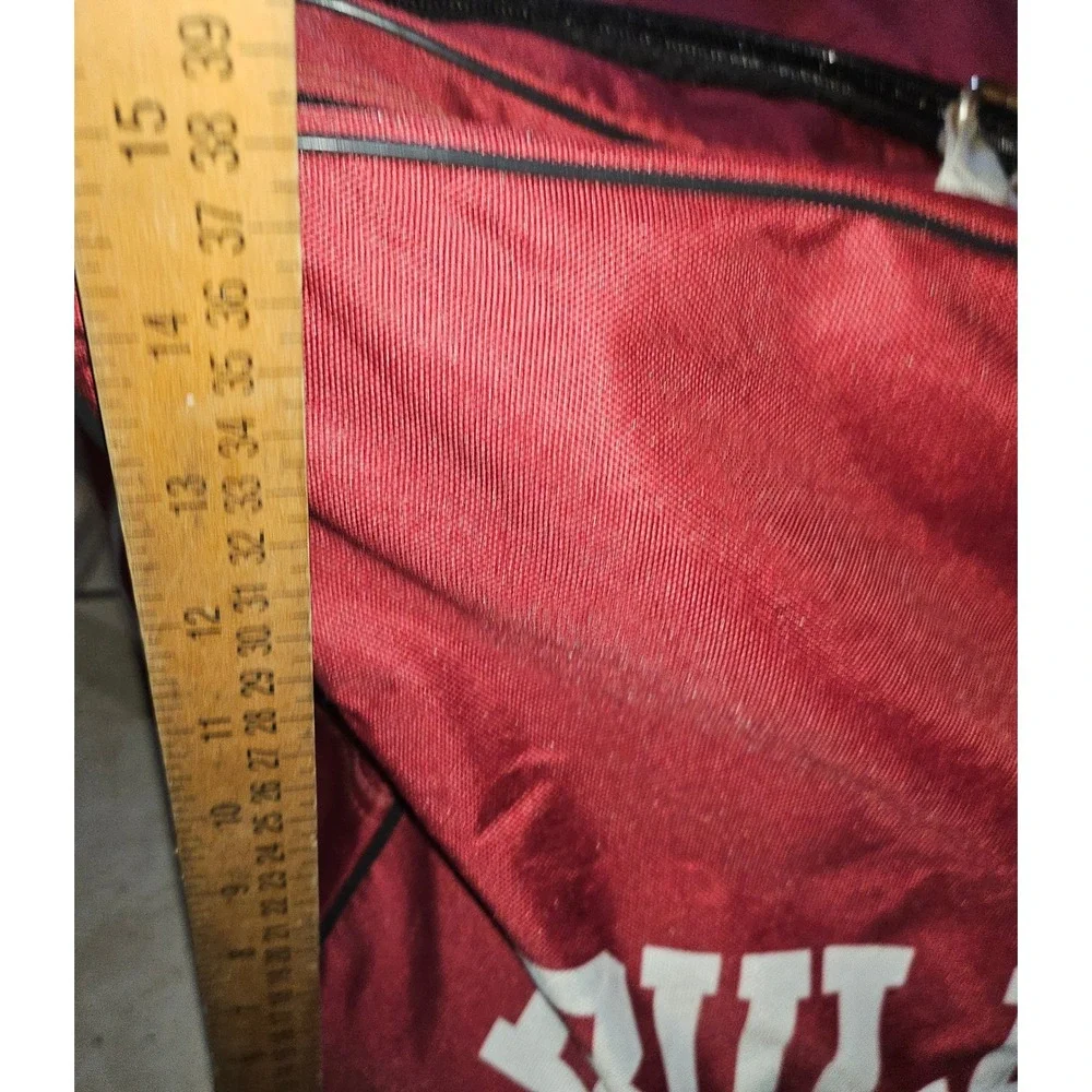 Bulldogs Maroon Duffel Bag Gym Sports Travel‎ Gear Large Bag